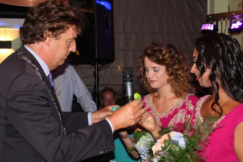 het varken een beeldje van de gemeente