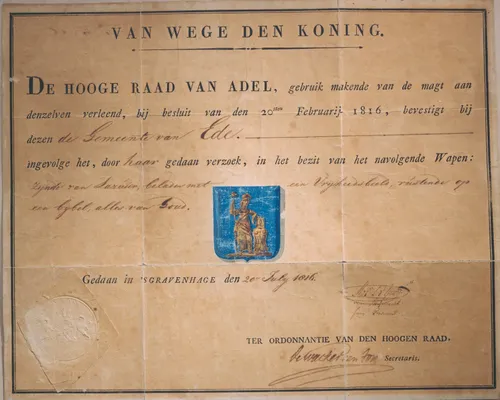 oorkonde edese wapen 1