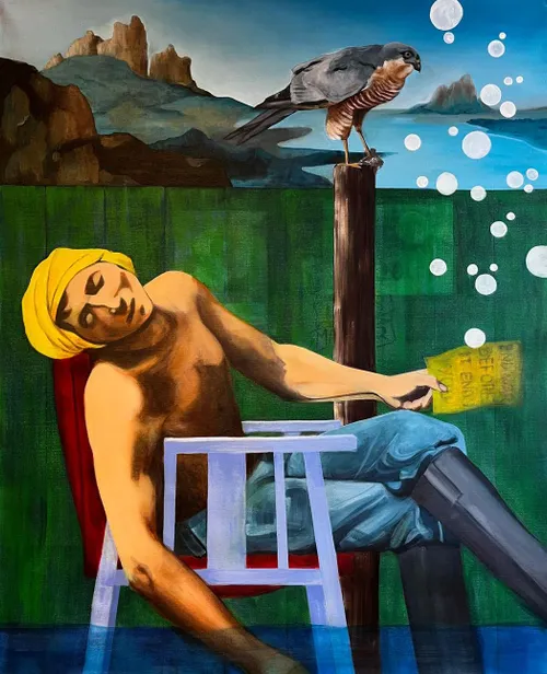 2413 before it ends you 2024 120x98cm acryl op doek