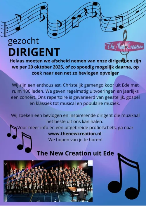 advertentie dirigent