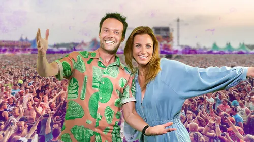 Frank Oosterwegel en Lisanne Halleriet bij de Zwarte Cross