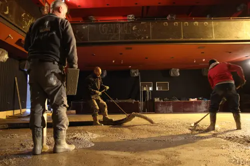 Verbouwing van filmzaal
