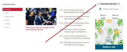 27en bezoekersdrukte