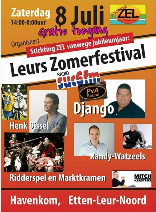 zomerfestival flyer