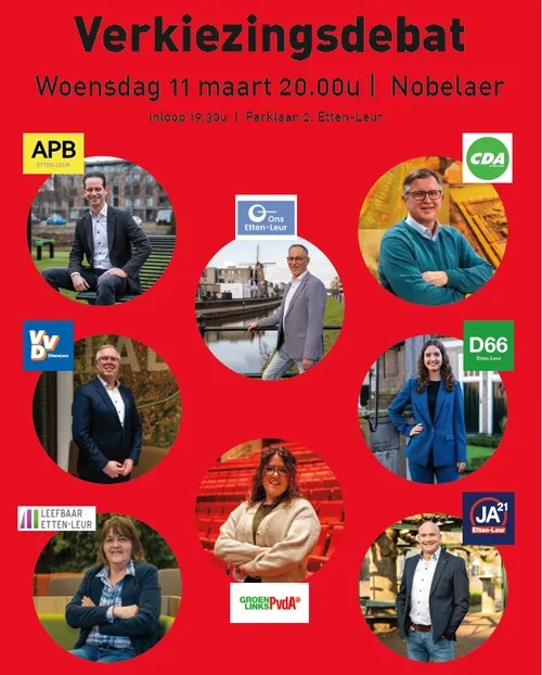 Verkiezingsdebat 11 maart
