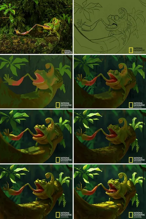 artist transforms national geographic photographs into adorable illustrations 5b3de2cb4f76d 880 683x1024