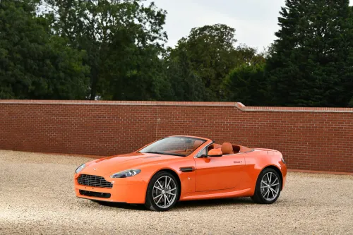 bonhams orange collection 2010 aston martin v8 vantage roadster