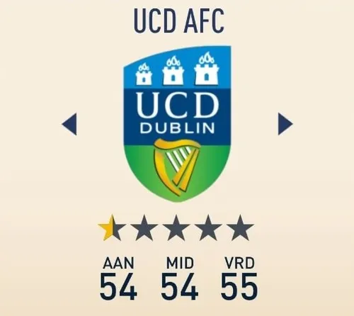 fhm logo ucd afc screenshot fifa 23 aftrap