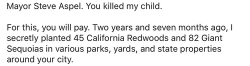 giant sequoia tree mayor revenge story 5