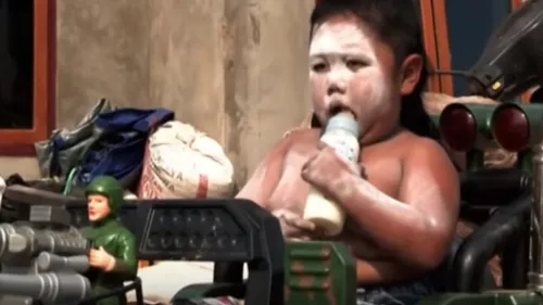 he got addicted to food instead 1493659367