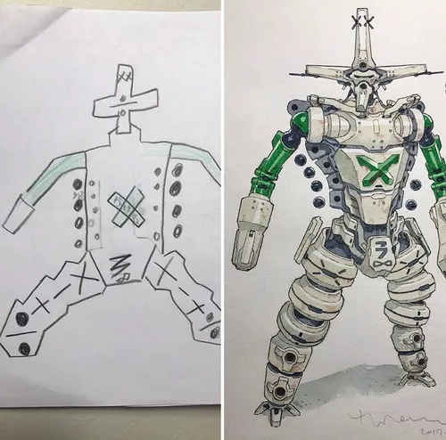 sons sketches to anime drawings thomas romain 16 5993f3755bac2 880