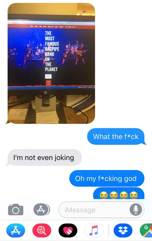 wrong concert tickets red hot chili pipers duncan robb 10 1