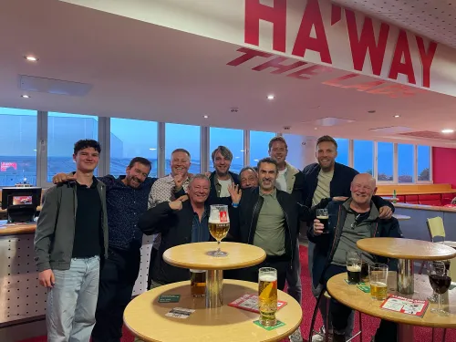 Met de Sunderland lads.