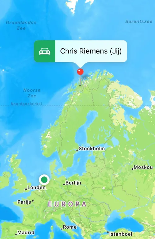 Om even aan te geven hoe hoog we zitten.