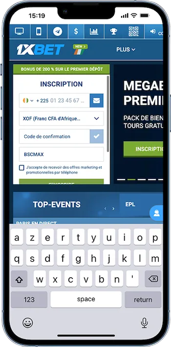 S’inscrire sur 1xbet avec le code promo BSCMAX&nbsp;