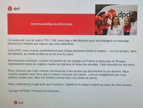 DPD ne laisse pas passer la banderole du Collectif Ultras Paris