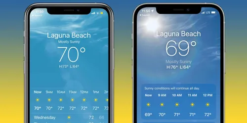 apple weather app iphone 69 wont show scaled