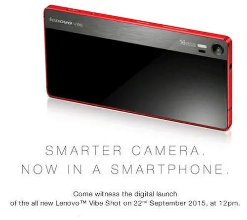 lenovo vibe shot india launch date
