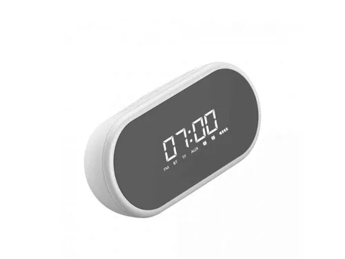 23984 1 eng pl baseus encok e09 stylish portable wireless bluetooth speaker with alarm clock and led lamp white nge09 02 51492 2