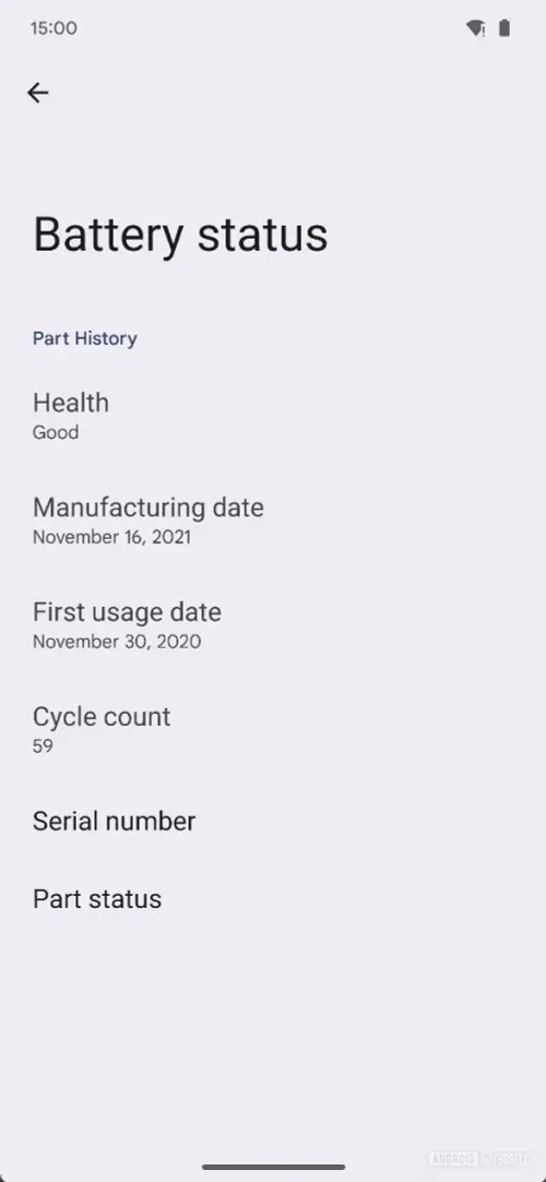 5 device diagnostics battery statusjpg