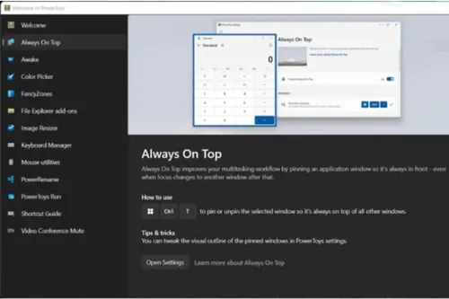 always on top powertoys