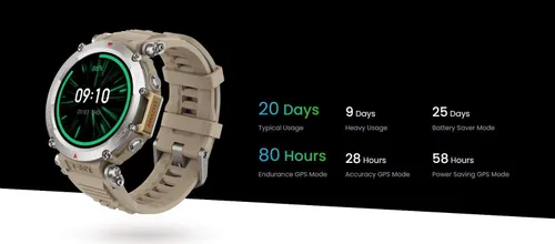 amazfit t rex ultra battery life