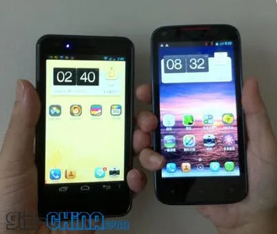 amoi n820 and haier andriod phone comparison