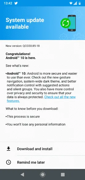 android 10 update for moto g7 power
