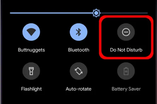 android 11 do not disturb icon