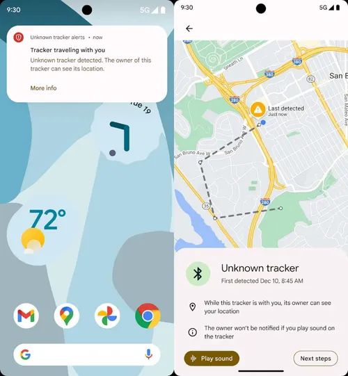 android 14 tracker tracking