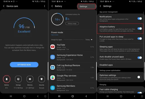 android pie adaptive battery
