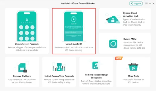 anyunlock ios unlock apple id