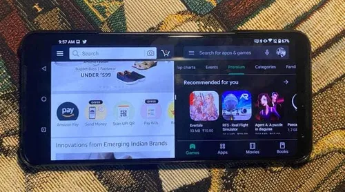 app launch in split screen mode