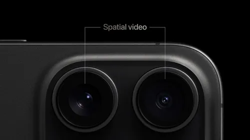apple iphone 15 pro spatial video capture cameras