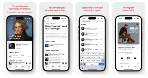 apple music classical screenshots