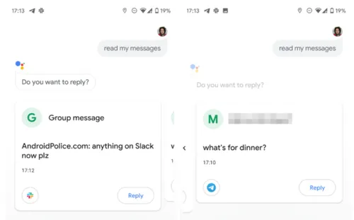 assistant reply slack telegram