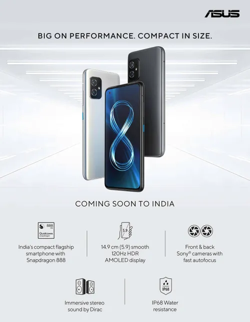 asus zenfone 8 series india teaser
