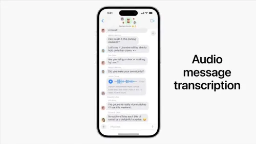 audio transcriptions on ios 17