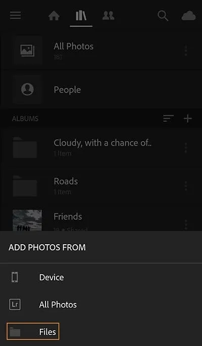 automatic imports on lightroom