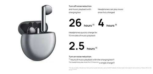 battery life of freebuds 4e