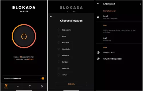 blokada slim interface