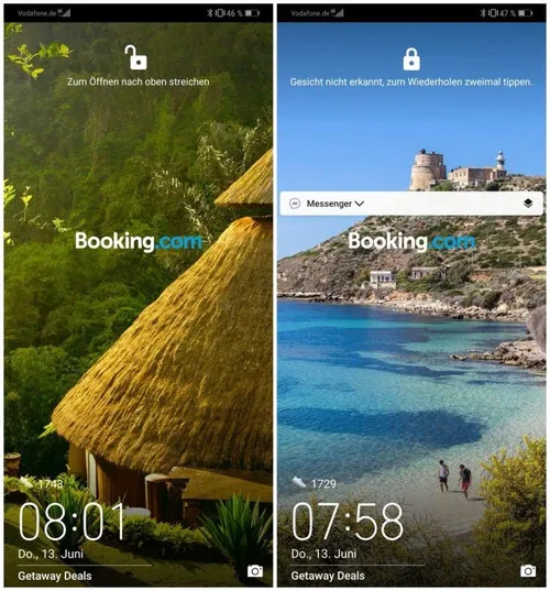 booking werbung huawei