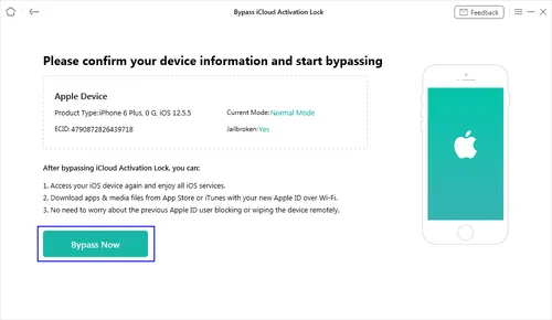 bypass icloud activation lock 6