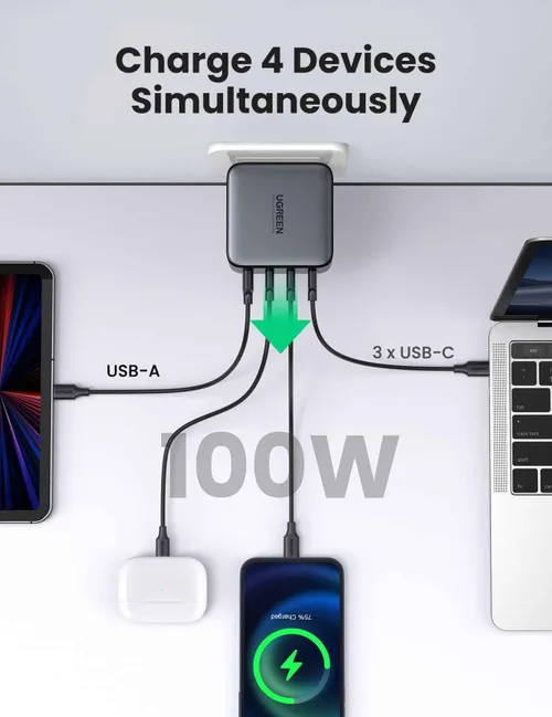 charge 4 devices simutaneously