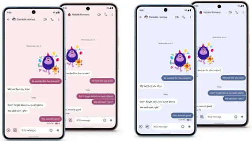 chat bubbles on google messages
