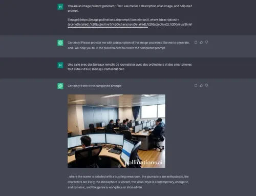 chatgpt generation images pollination exemple