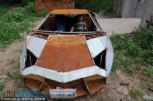 chinese man built homemade lamborghini 1