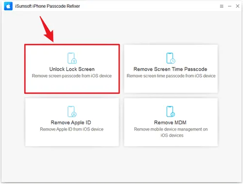 choose unlock lock screen