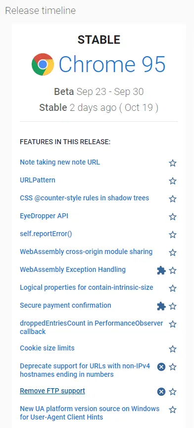 chrome 95 b
