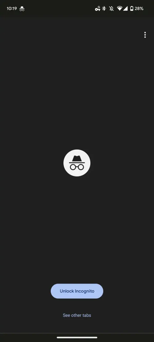 chrome incognito fingerprint android 1